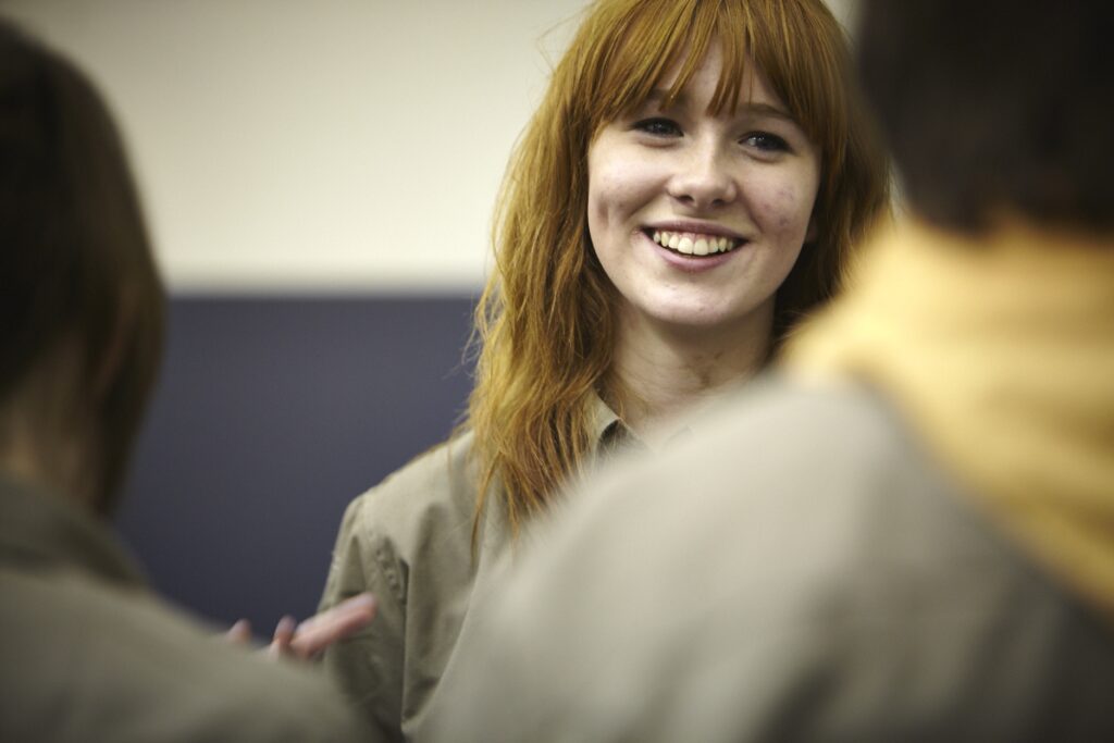 smiling young leader explorer